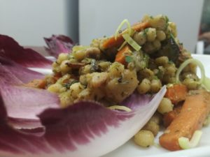 insalata di fregola con verdure