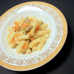 Rigatini con carciofi e bottarga