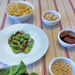 Conchiglie con il pesto di spinaci