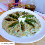 La Fregula risottata in crema di asparagi e ricotta 