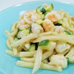 Is Maccarronis de Busa con zucchine e gamberetti